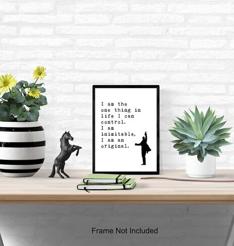 Poster - Inspirational Quote Wall Art Decor - Motivational Home Decoration Art Print for Office, Living Room, Den - Gift for Broadway Musical, History Fans - 8x10 Unframed in Saudi Arabia