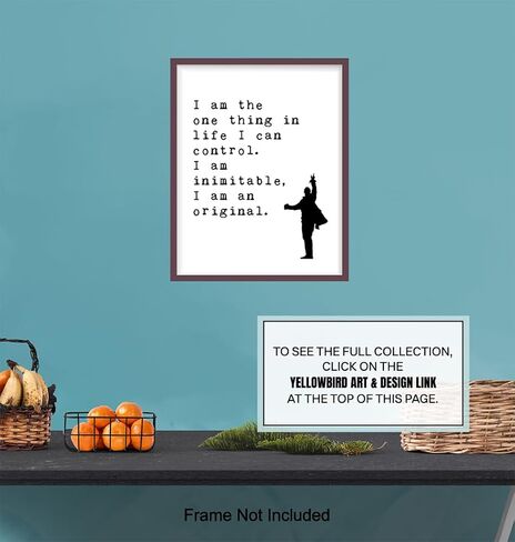 Poster - Inspirational Quote Wall Art Decor - Motivational Home Decoration Art Print for Office, Living Room, Den - Gift for Broadway Musical, History Fans - 8x10 Unframed in Saudi Arabia