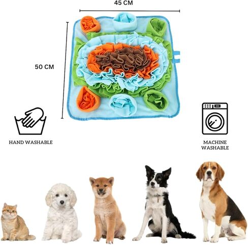 Snuffle Mat for Dogs & Puppies - Interactive Puzzle Toy for Mental Stimulation - Washable Pet Feeding Treats Mat - Enrichment Toy - Slow Feeder Game - Boredom Buster - Stress Relief Dog Training Aid in Saudi Arabia