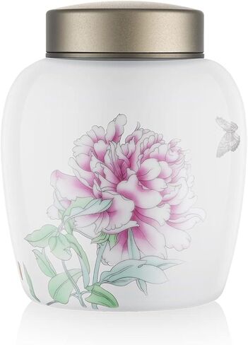 Urns for Human Ashes Urns for Cat Urns,Pet Urns for Cat Ashes,Cat Urns for Ashes Animal Urns for Ashe Pet Cremation Urn (White peony) in Saudi Arabia