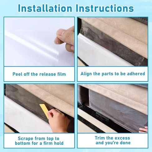 Anti Cat Scratch Furniture Protector, Thicken 236.5"x12" Single-Sided Sticky Couch Protector for Cats, Clear Scratch Deterrent Couch Corner Guards Tape for Furniture Couch Sofa Door Walls in Saudi Arabia