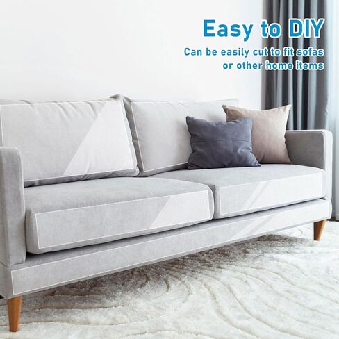 Anti Cat Scratch Furniture Protector, Thicken 236.5"x12" Single-Sided Sticky Couch Protector for Cats, Clear Scratch Deterrent Couch Corner Guards Tape for Furniture Couch Sofa Door Walls in Saudi Arabia