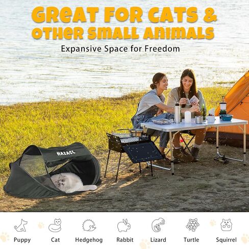Cat Tent for Indoor Cats, Pop Up Cat Enclosures Tent Suitable for Cat and Small Animals，Portable Ourdoor Cat Playpen with Carry Bag (Cat Tent) in Saudi Arabia