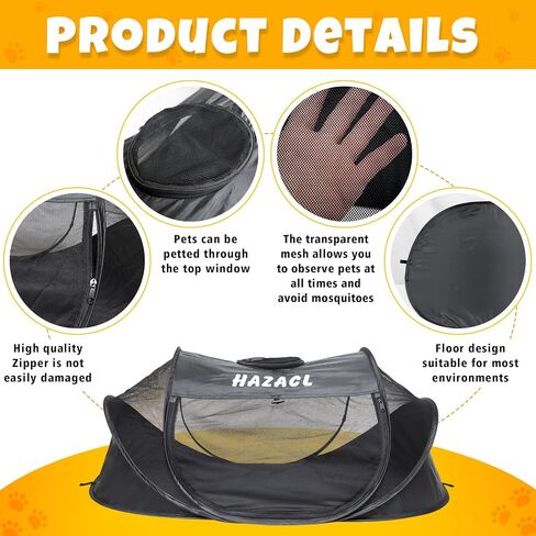 Cat Tent for Indoor Cats, Pop Up Cat Enclosures Tent Suitable for Cat and Small Animals，Portable Ourdoor Cat Playpen with Carry Bag (Cat Tent) in Saudi Arabia