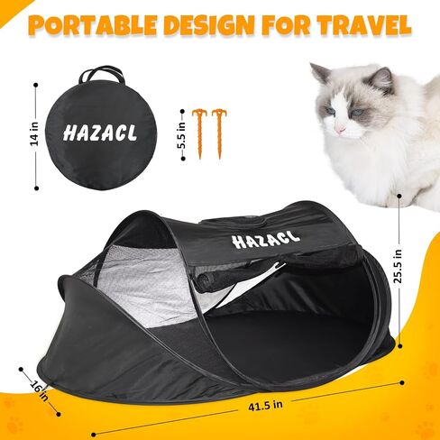 Cat Tent for Indoor Cats, Pop Up Cat Enclosures Tent Suitable for Cat and Small Animals，Portable Ourdoor Cat Playpen with Carry Bag (Cat Tent) in Saudi Arabia