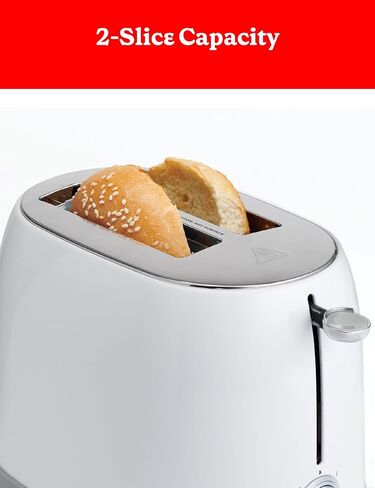 محمصة خبز متعددة الوظائف من بيتي كروكر، شريحتين مع فتحات واسعة للغاية للخبز السميك والخبز والوافل، قرص للتحكم في ظل الخبز المحمص، صينية فتات الخبز، بيضاء in Kuwait