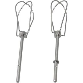 W10490648 Sliver Metal Hand Mixer Turbo Beaters Replacement for KHM Series , Replaces KHM2B, AP5644233, W10240913, PS4082859(Pack of 2)