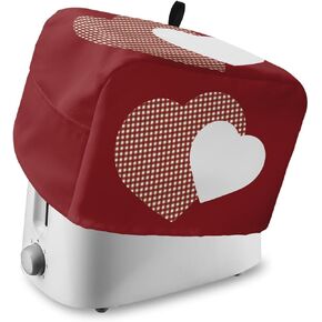 Toaster Dust Cover for Kitchen 4 Slice, The Chef Gnome Kitchen Retro Black Buffalo Plaid Bread Maker Covers Toasters for Fingerprint Protector Washable Small Appliance Covers Accessories (12x11x8in)