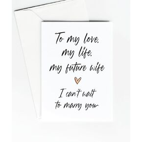 Cute To My Bride on our Wedding Day Card from Groom, Gift for Future Wife from Husband to Be