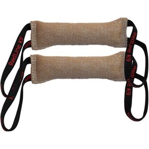 Redline K9 Dog Bite Tug Toy 3 in X 16 in 2 Handle Jute Bundle of 2