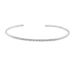 Sparkle Snake Cuff in 14K Gold Fill and Solid Sterling Silver, Handmade Stardust Cuff Bracelet by Lotus Stone Design (M, Rose Gold)