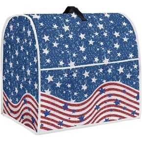 Coffees Kitchen Aid Mixer Cover 6-8qt, Toaster Cover with Handle & Tissue Pocket, Dust Cover for Stand Mixer, Fits Most Models with Tilting Head and Bowl Lift, Size L