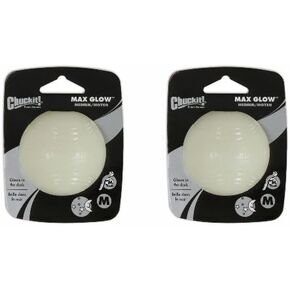 Chuckit! Max Glow Ball, Medium 2ct (2 x 1ct)