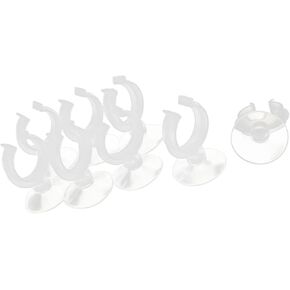 Aquarium Suction Cup, Tube Heater Clip Holder Suction Cup for Aquarium Fish Tank(Clear, 8Pcs)