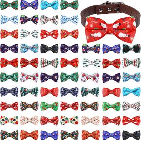 60 Pcs Halloween Dog Collar Bow Ties Bulk Pumpkin Dog Bowtie Halloween Detachable Attachment Puppy Bows for Small Medium Large Dogs Cat Grooming Supplies in Saudi Arabia