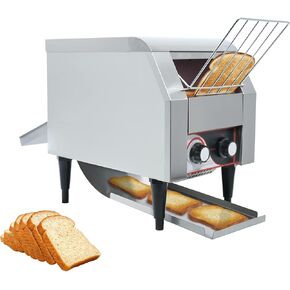 Commercial Conveyor Toaster,2600W/450Slices/Hour,7 Speed Control/3 Toaster Mode Options,Countertop Industrial Toasters,Electric Restaurant Toaster for Bread Bun Bagel Food Baked