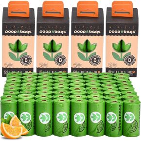 The Original Poop Bags® Dog Poop Bags Rolls Countdown®, 960 Counts Dog Poop Bag USDA Certified 38% Plant Based & 62% PE, Unscented Dog Bags For Poop, Doggie Poop Bags, Doggy Poop Bags Dog Waste Bags