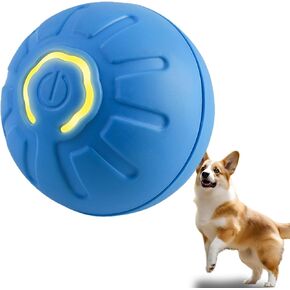 Self-Rolling Dog Ball,Automatic Bouncing Ball for Dogs, Puppy Essentials, Vibrating Dog Ball, Dog Birthday, Interactive Dog Toys （Blue）