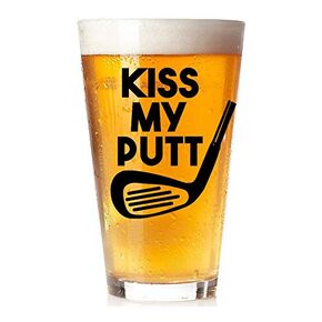 Funny Golfing Gift for Golf Lover - 16oz Drinking Glass Tumbler Cup