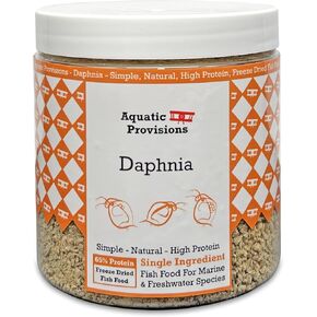 Freeze Dried Daphnia 1 oz, Fish Food for Freshwater and Marine Aquarium Fish, Invertebrates, and Fry