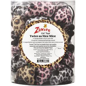 Zanies ZA11071 42 42-Piece Twice as Nice Mice Canister Set Toy