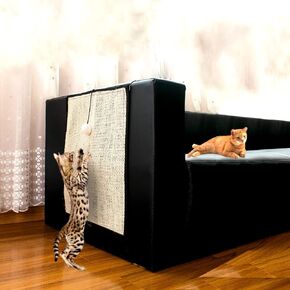 1 Pc Cat Scratch Mat Sofa Protector, Natural Sisal Cat Scratch Furniture Couch Protector Pad for Couch, Sofa, Chair - S