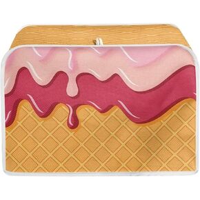 chaqlin Novelty Toaster Oven Cover 2 Slice Wide Slot Decorative Bread Maker Cover Denims Cat Design Toaster Bag
