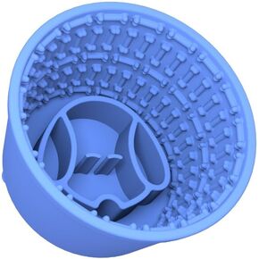 Silicone Pet Slow Feeder Bowl Dog Lick Mat with Suction Cup Non-Slip BPA Free Anti-Choking Dog Slow Food Cup Pet Feeding Supplies Comes with Brush and Spatula Good Dogs and Cats