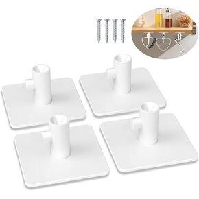 GeeRic Stand Mixer Attachment Holders, 4 Pcs Holders Compatible with Kitchenaid Mixer, Storage Tools Easy Installation with Screws in Kuwait