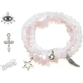 3PCS Healing Crystals Bracelets Set, Green Aventurine Bracelet, Yoga Meditation Crystal Beaded Bracelet, Green Jade Bracelet Healing Gifts for Women in Saudi Arabia