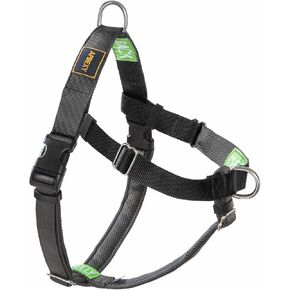 No Pull Dog Harness Freedom Walking, Stop Pulling with Two Stainless D-Rings, Comfortable, Sewn-in Instructions Tags for Easy Use (Purple, Medium)