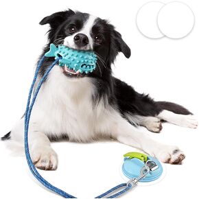 Petbobi Dog Toys for Aggressive Chewers - Interactive Dog Chew Toys for Boredom, Puppy Teething Toys for Boredom, Treat Dispensing Dog Toys for Small Medium Dogs, Fish