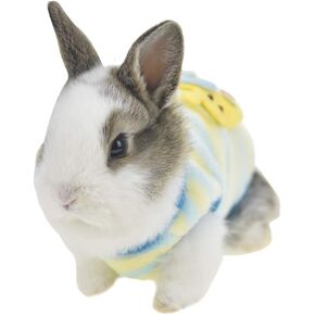 Winter Warm Fleece Bunny Rabbit Clothes Cute Small Animal Guinea Pig Chinchilla Ferret Angel Costume Accessories Outfit for Hamster Ferret Rat Guinea Pig Cat Kitten Dog Puppy and Small Animals (XXXS)
