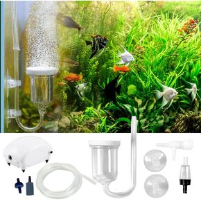 Aquarium Air Stones - Silent Disc Nano Air Disc Bubble Stones, Diffuser Dissolved Oxygen Air Bubble Stones Kit, Silent Oxygen Pump Kit - Aquarium Fish Aquarium Oxygen Pump Kit