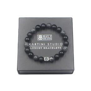 Men's Mixed Stone Bracelet, Onyx Bracelet, Larvikite Stone Bracelet, Stone Bracelet Men