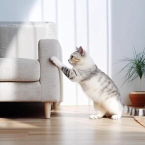 حزمة حزمة CLAWGUARD - شريط حماية من الخدش مكون من 20 شريطًا من جانب واحد وشريط تدريب للقطط مضاد للخدش لمنع القطط من الخدش 20 شريطًا مزدوج الجوانب. دروع أثاث الكلاب والقطط