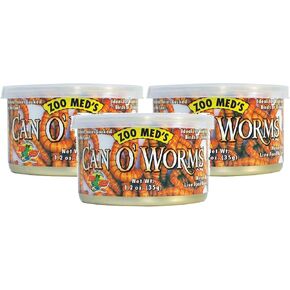 Zoo Med Laboratories Can O Worms, 1.2oz Cans (3 Pack)