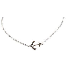 Designed by Stacey Handmade Sterling Silver Chain Bracelet, Anchor Link Design, Ideal Gift for Women and Girls, Perfect for Birthday, Wedding, Anniversary, 7 to 8" Adjustable Length