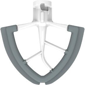 Leixe 4.5/5 Quart Flex Edge Beater for KitchenAid Tilt-Head Stand Mixer,All-Metal Die Cast Blade with Both-Sides Flexible Silicone Edges Bowl Scraper