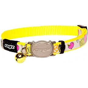 Rogz Reflective Kitten Collar - Dayglo Bird Yellow