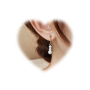 Boho Pearl Drop Earrings Pearl Dangle Earrings Gold Pearl Bead Earrings Wedding Pearl Earrings Jewelry for Women and Girls Gifts