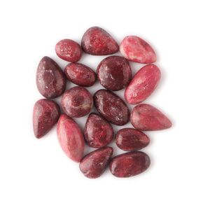 Natural Thulite Cabochon Handcrafted Crystal Healing Untreated Loose Gemstones for Jewelry Making, Cabbing, Fountain Rocks, Polishing, Wire Wrapping, Wicca & Reiki Crystal Healing,