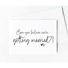 Can You Believe We're Getting Married Today, Groom Card From Bride on Our Wedding Day Stationery, Husband To Be Letter, Love Gift For Him from Wife