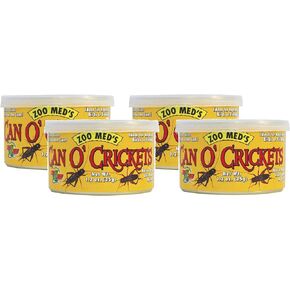 Zoo Med Laboratories 4 Pack of Can O Crickets Pet Food, 1.2 Ounces Per Can