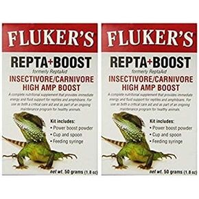 Fluker's 2 Pack of Repta+Boost Insectivore and Carnivore High Amp Boost