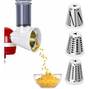 Slicer/Shredder Attachment for KitchenAid Stand Mixers, Cheese Grater Attachment Vegetable Slicer Attachment for KitchenAid, Salad Maker