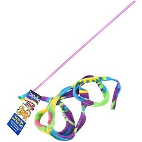 CAT DANCER-Cat Charmer Wand,Teaser-Cat & Kitten Toy! Color:Rainbow Size:Pack of 3