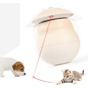 Interactive Cat Laser Toys Tumbler Design, [Newly Upgraded] Automatic 360° Rotation Laser Cat Toy, USB Charging 3 Modes Real Random Trajectory for Bored Indoor Cats/Kittenes/Dogs