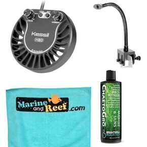 Kessil H80 Tuna Flora LED Refugium Bundle (Light, Gooseneck, CheatoGro, Towel) (4 Items)