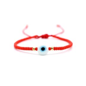 Turkish Eye Bracelet (Adjustable) Red